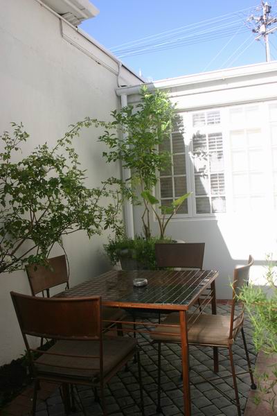 Our courtyard at Cape Cadogan