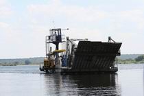 Ferry at the Zambia-Botswana border