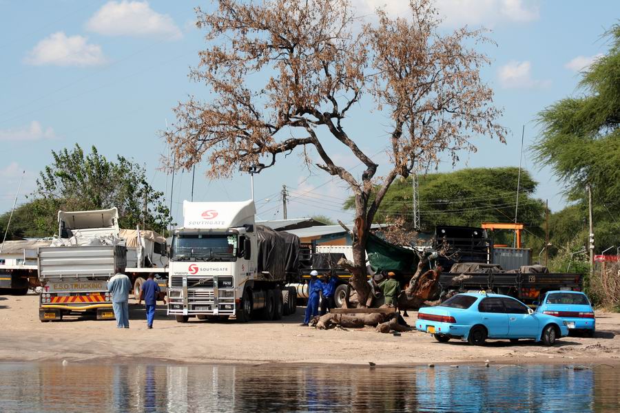 Zambia side of Zambezi river