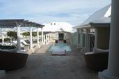 Courtyard and pool between Middle and Front Houses