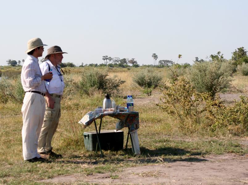 Gary and Julian enjoying their coffee