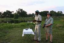 James and Gary getting ready for our Sundowner