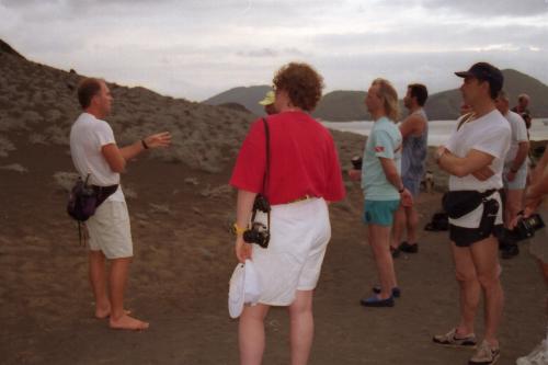 Scott leading tour of Isla Bartholome