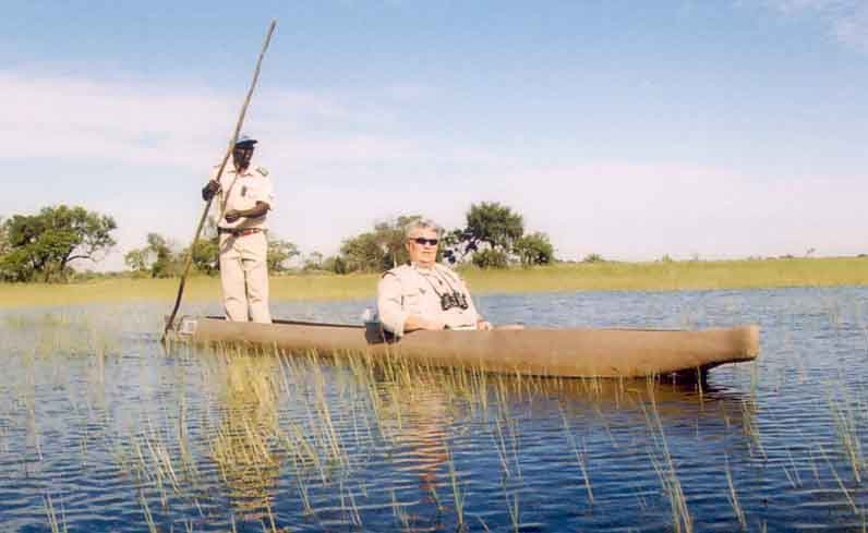 Ron in Mokoro at Kanana