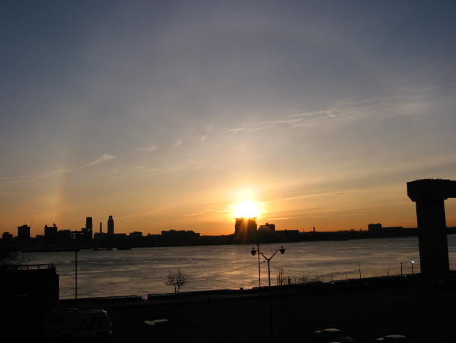 Rainbow over Penn's Landing