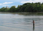 Fishing in Walindi Bay - KLM Photo