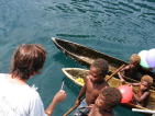 Lynn with children - KLM Photo