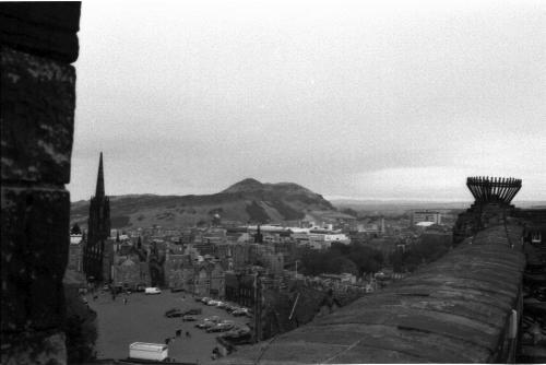 Arthur's Seat Volcano from Edinburgh Castle