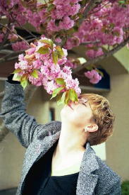 Steph with Blossoms